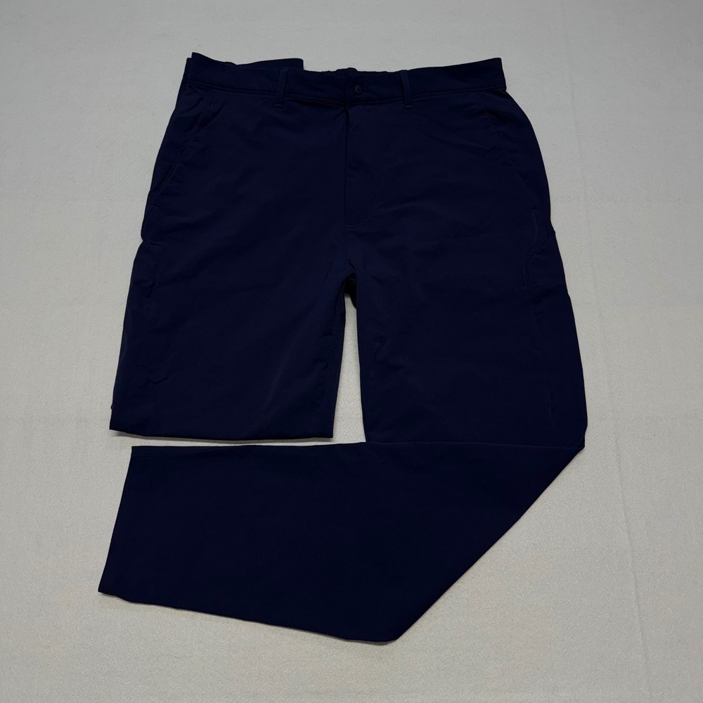 RLX Slim Fit Performance Birdseye Ralph Lauren Mens Pants 32x30 Navy Blue Golf